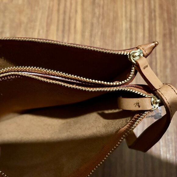 Minor History Leather Smile Crossbody Handbag Bag - Oiled Saddle - Picture 12 of 13